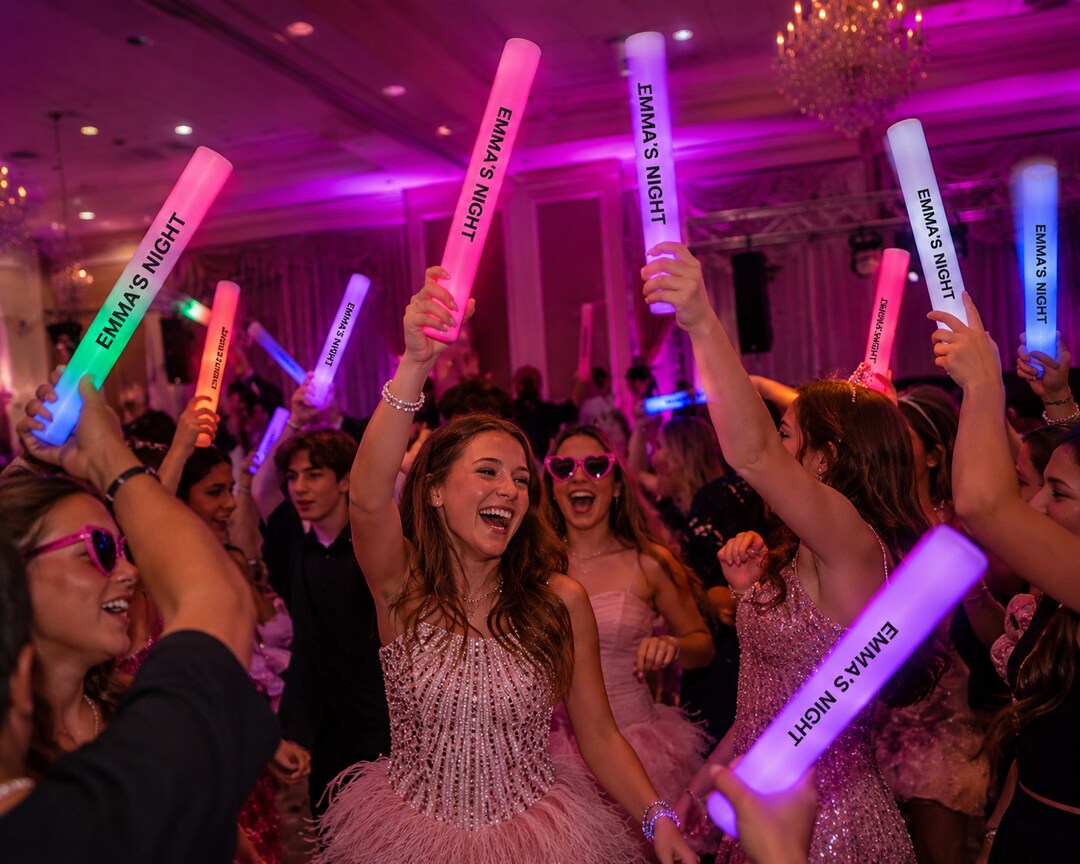 sweet 16 glow party dresses Princesses Charming Pink Long Prom Dress Sweet 16 Party Dress